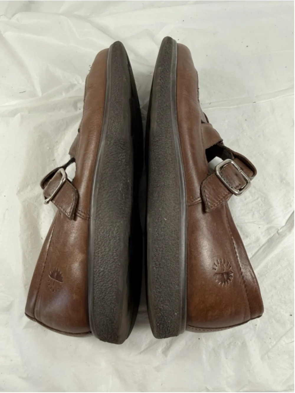 ECCO Women's Brown Leather Casual Shoes Sz 40